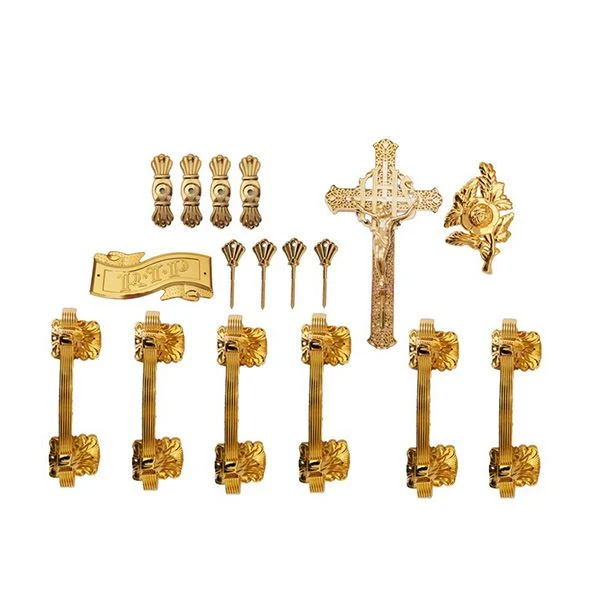 Bezatish uchun tobut tutqichi Crucifix Rlp gul